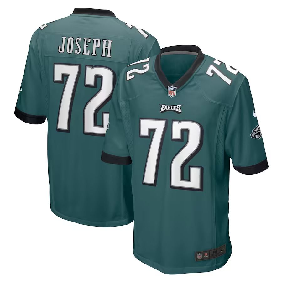 Men Philadelphia Eagles #72 Linval Joseph Nike Midnight Green Game Player NFL Jersey